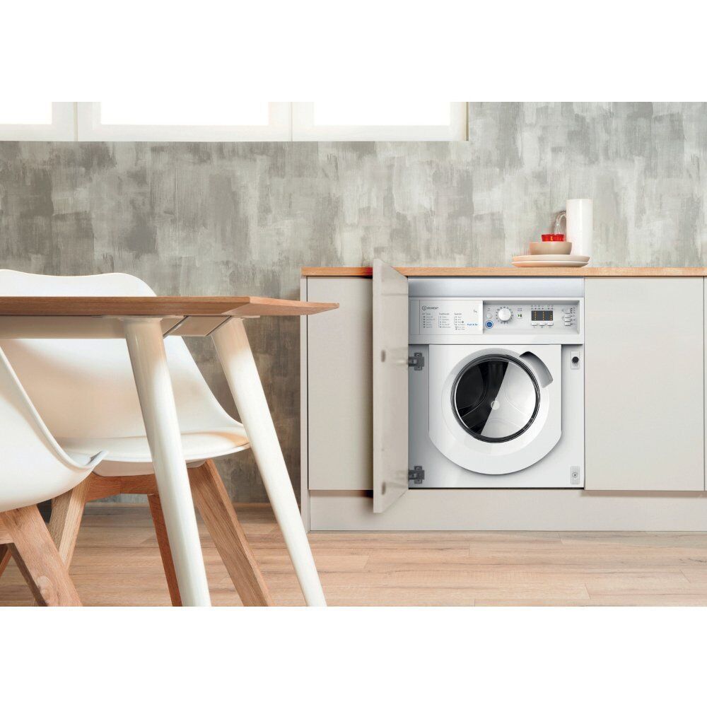 Indesit Integrated Washing Machine 7kg in White – BI WMIL 71252 UK N - London Houseware - 8