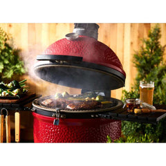 Big Joe 2 Charcoal BBQ Grills, Stand-Alone, Red - Kamado Joe BJ24NRHC - Naamaste London Homewares - 2