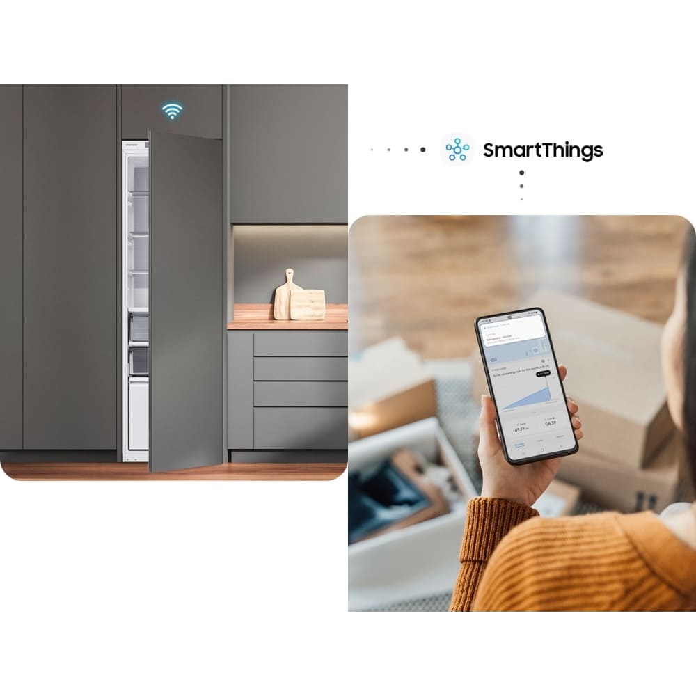 289L WiFi One Door Integrated Fridge, SpaceMax White - Samsung BRR29600EWW - London Houseware - 9