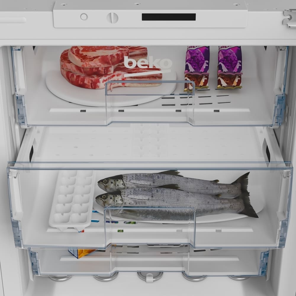 94L Sliding Hinge Integrated Freezer, White - Beko BSF4682 - London Houseware - 3