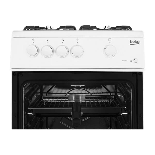 50cm Freestanding Gas Cooker with Gas Hob - Beko KSG580W - London Houseware - 4