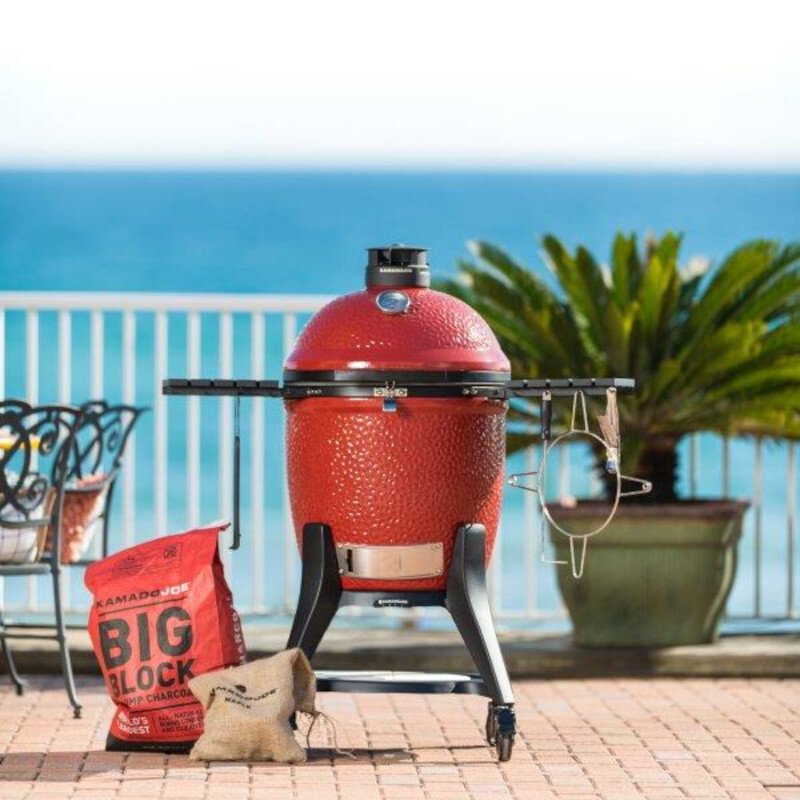 Big Joe 2 Charcoal BBQ Grills with Quest Pack, Red - Kamado Joe - Naamaste London Homewares - 5