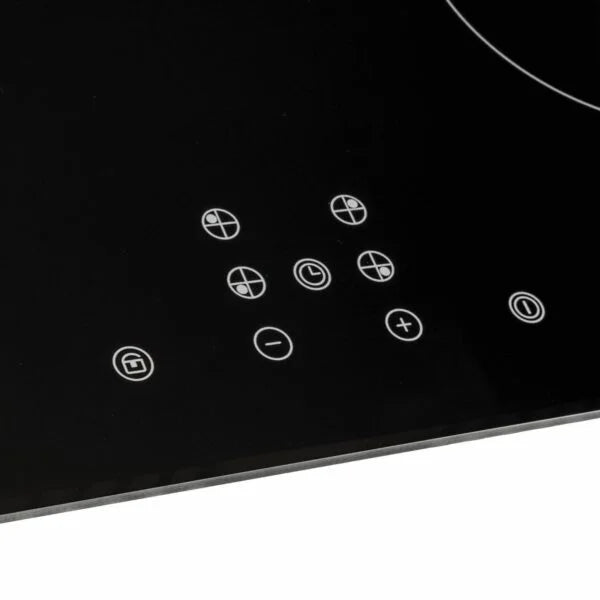 SIA 60cm Black 4 Zone Touch Control Induction Hob & Cooker Hood Fan - London Houseware - 3