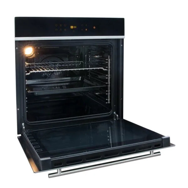 60cm Black Digital Electric Oven, 4 Burner Gas Hob & Chimney Cooker Hood - London Houseware - 5