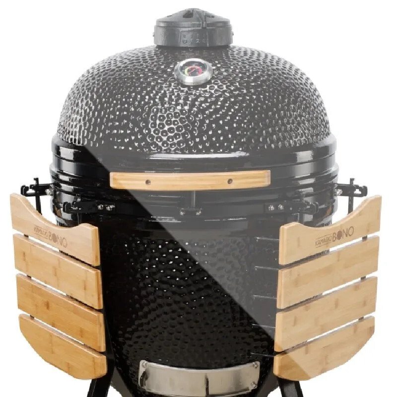 59cm Grande Charcoal BBQ Grills, Black Pack - Kamado Bono - Naamaste London Homewares - 8