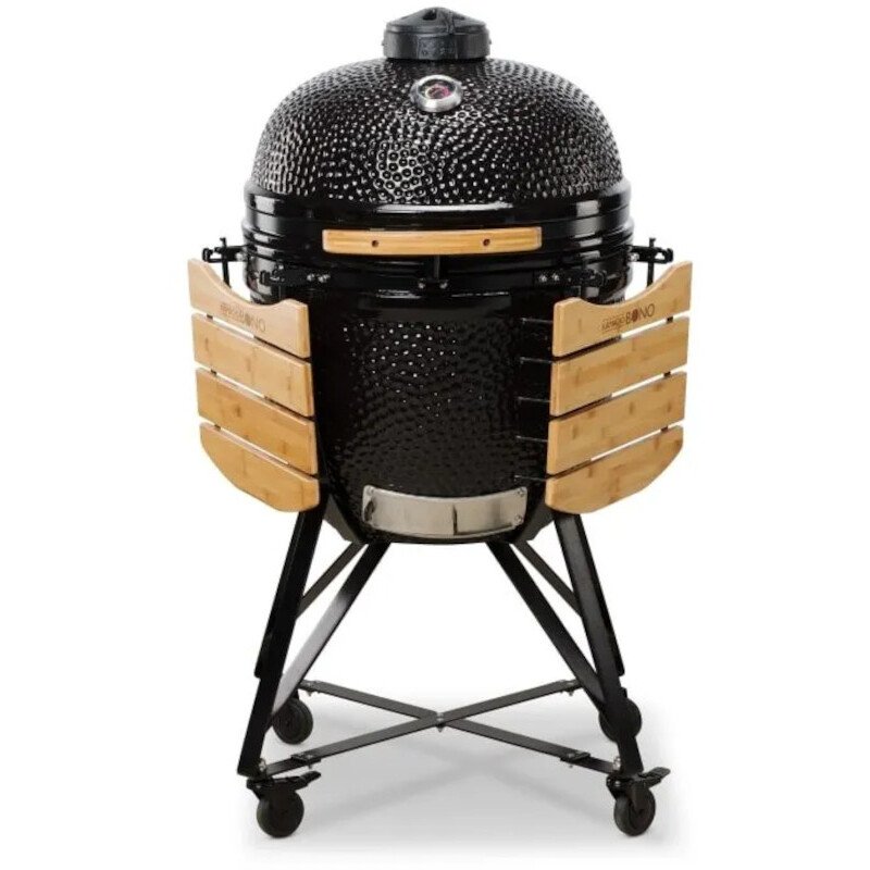 59cm Grande Charcoal BBQ Grills, Black Pack - Kamado Bono - Naamaste London Homewares - 1