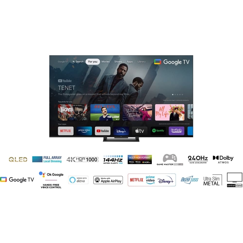 TCL Television, 55 Inch QLED TV with Google TV - C74 Series 55C745K - London Houseware - 25