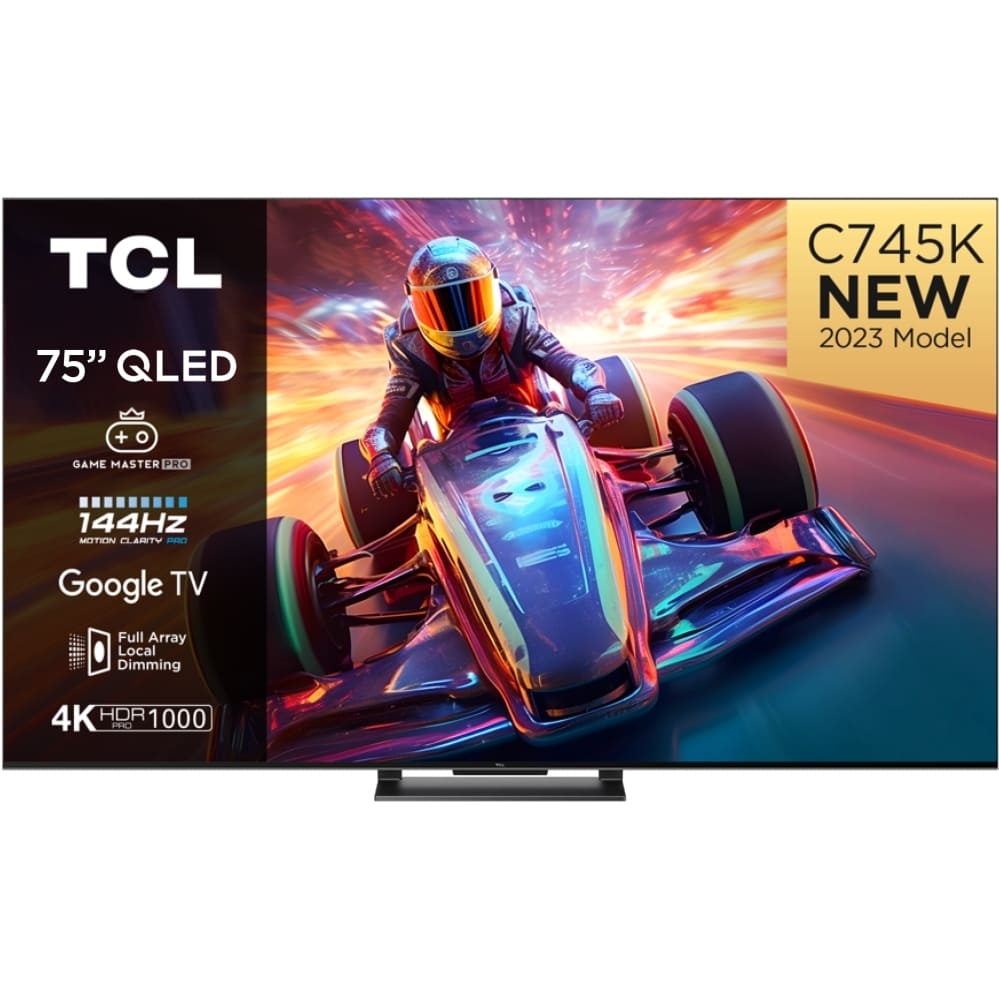 TCL Television, 75 Inch QLED TV with Google TV - C74 Series 75C745K - London Houseware - 1