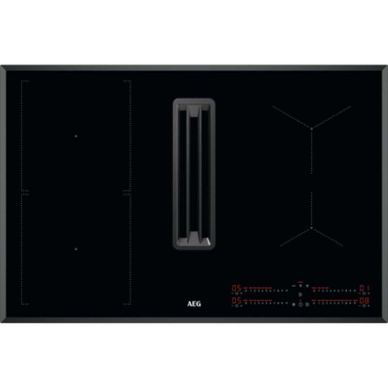 80cm Black Vented Hob , A+ Rated - AEG CCE84543FB - Naamaste London Homewares - 1