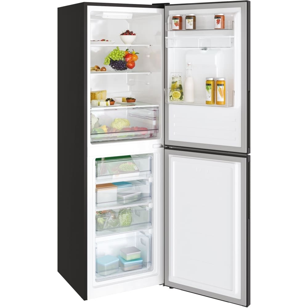 55cm Low Frost Black Fridge Freezer, 50/50 - Candy CCT3L517EWBK - London Houseware - 7