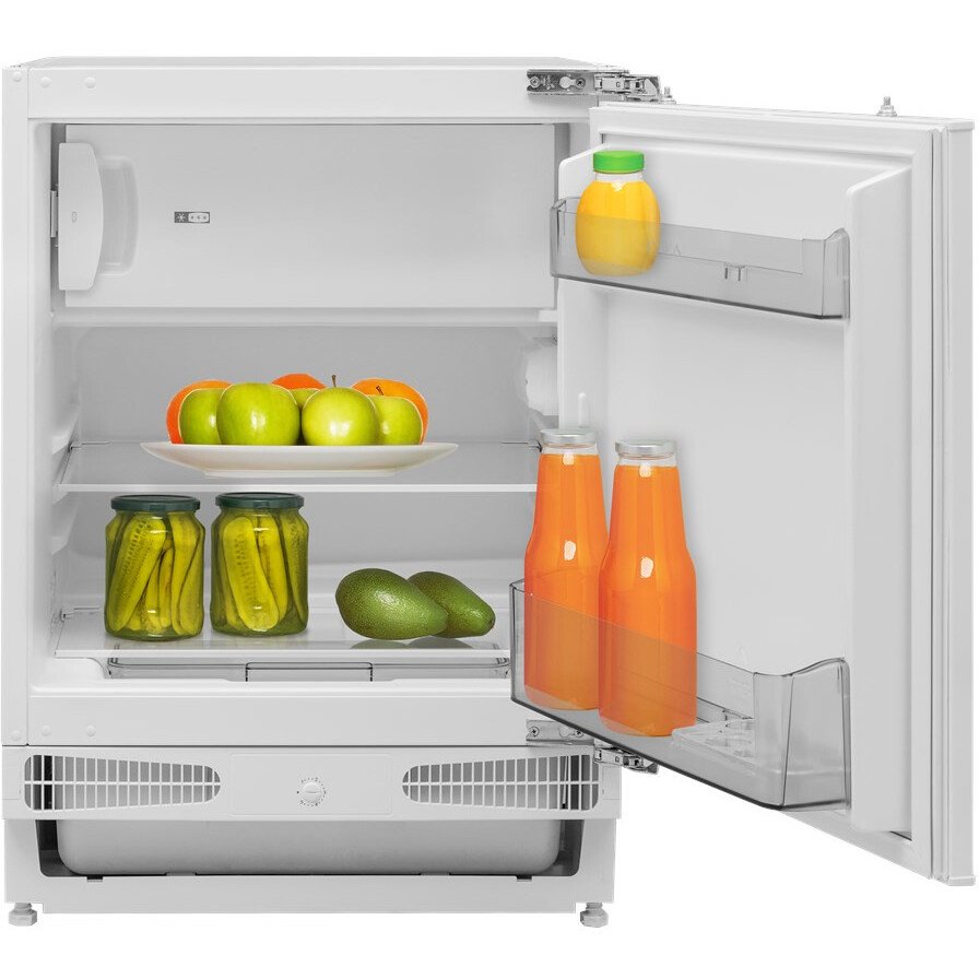 115L Integrated Under counter Fridge with Ice Box, White - CDA CRI551 - London Houseware - 1