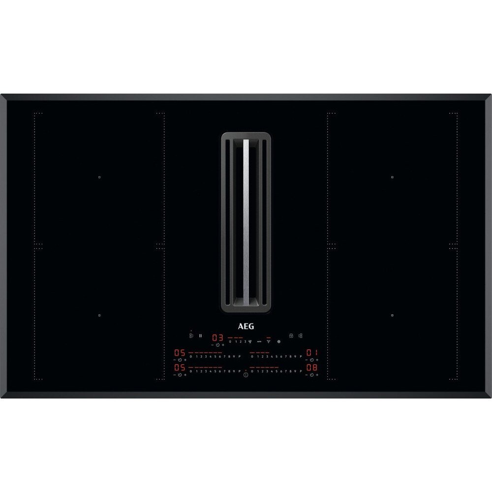 83cm Vented Induction Hob, Black, A+ Rated - AEG CDE84751FB - Naamaste London Homewares - 1