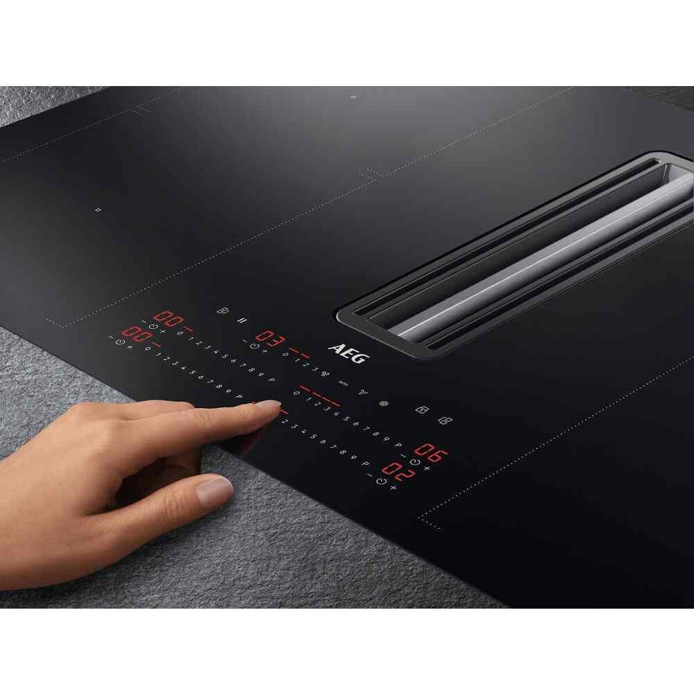 83cm Vented Induction Hob, Black, A+ Rated - AEG CDE84751FB - Naamaste London Homewares - 6