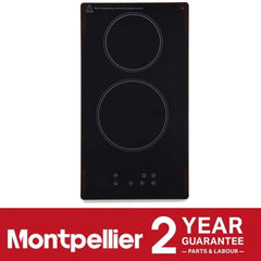 30cm Electric Ceramic Hob / Domino Touch Control - Montpellier CER31NT - London Houseware - 2