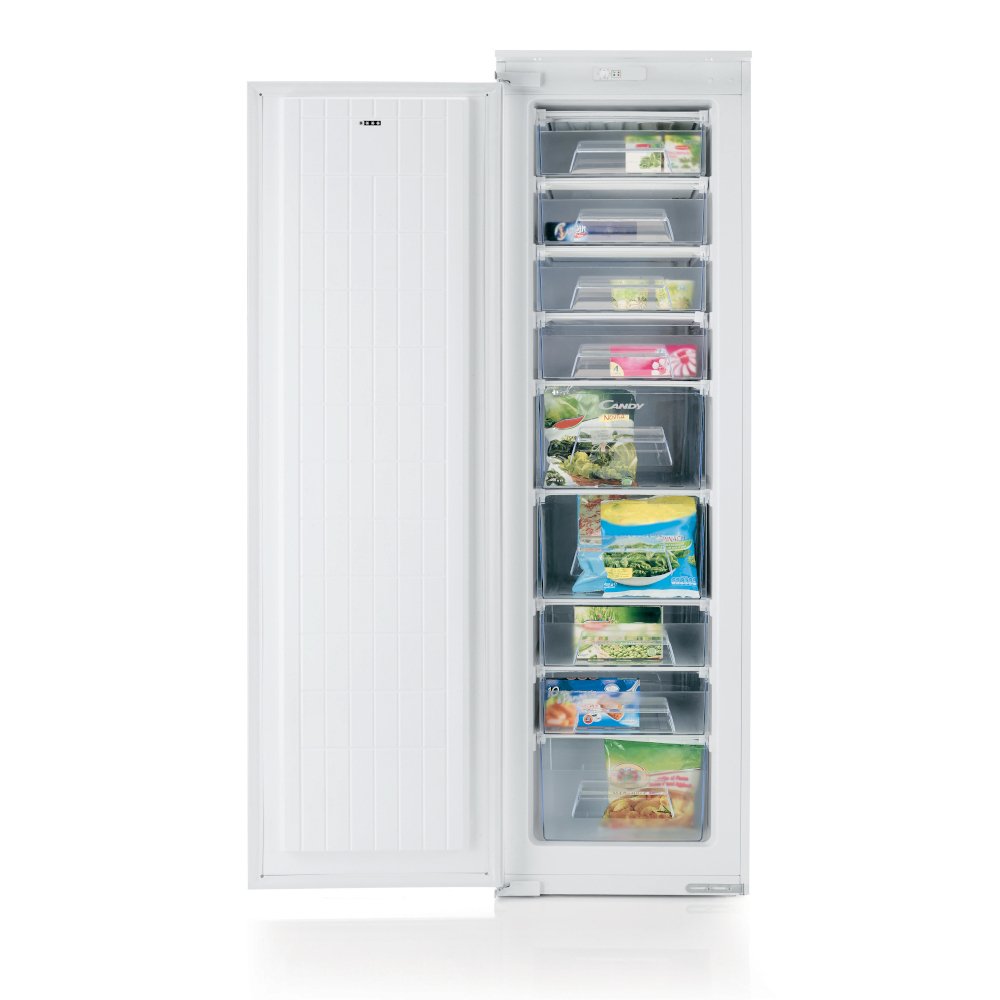 White Upright Integrated Freezer - Candy CFFO 3550 E/N - London Houseware - 1