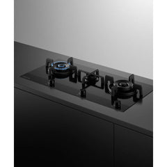 90cm Cooktop LPG Gas Hob, Black on Glass - Fisher & Paykel CG903DLPGB4 - Naamaste London Homewares - 3