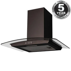 SIA CGH70BL- 70cm Curved Glass Black Chimney Cooker Hood - London Houseware - 4