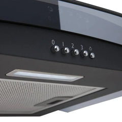 60cm Black Chimney Cooker Hood – SIA CGHS60BL - London Houseware - 2