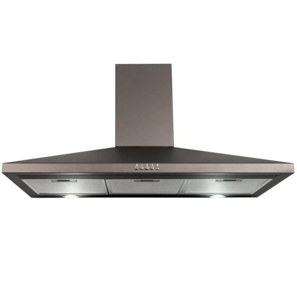 SIA CHL100BL- 100cm Black Pyramid Chimney Cooker Hood - London Houseware - 4