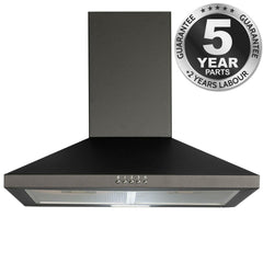 70cm Chimney Cooker Hood / Kitchen Extractor Fan - SIA CHL70BL - London Houseware - 2