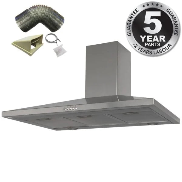 SIA CHL90SS - 90cm Stainless Steel Chimney Cooker Hood - London Houseware - 6