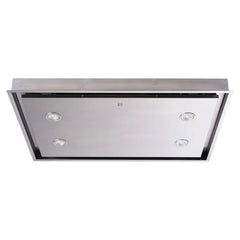 90cm Stainless Steel Ceiling Cooker Hood - SIA CLN90SS