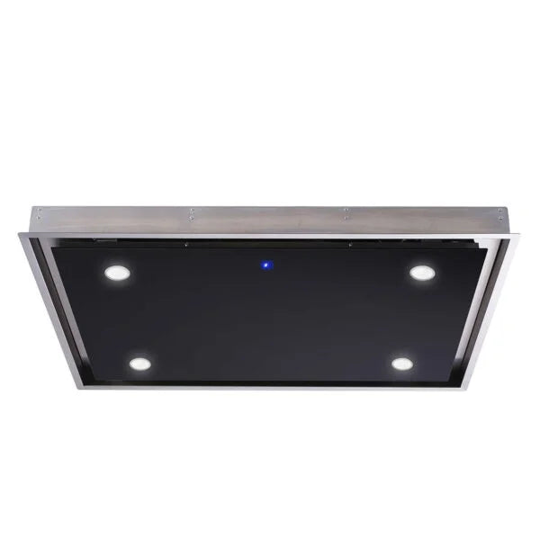 SIA CLN91BL-90cm Black Remote Ceiling Cooker Hood - London Houseware - 1