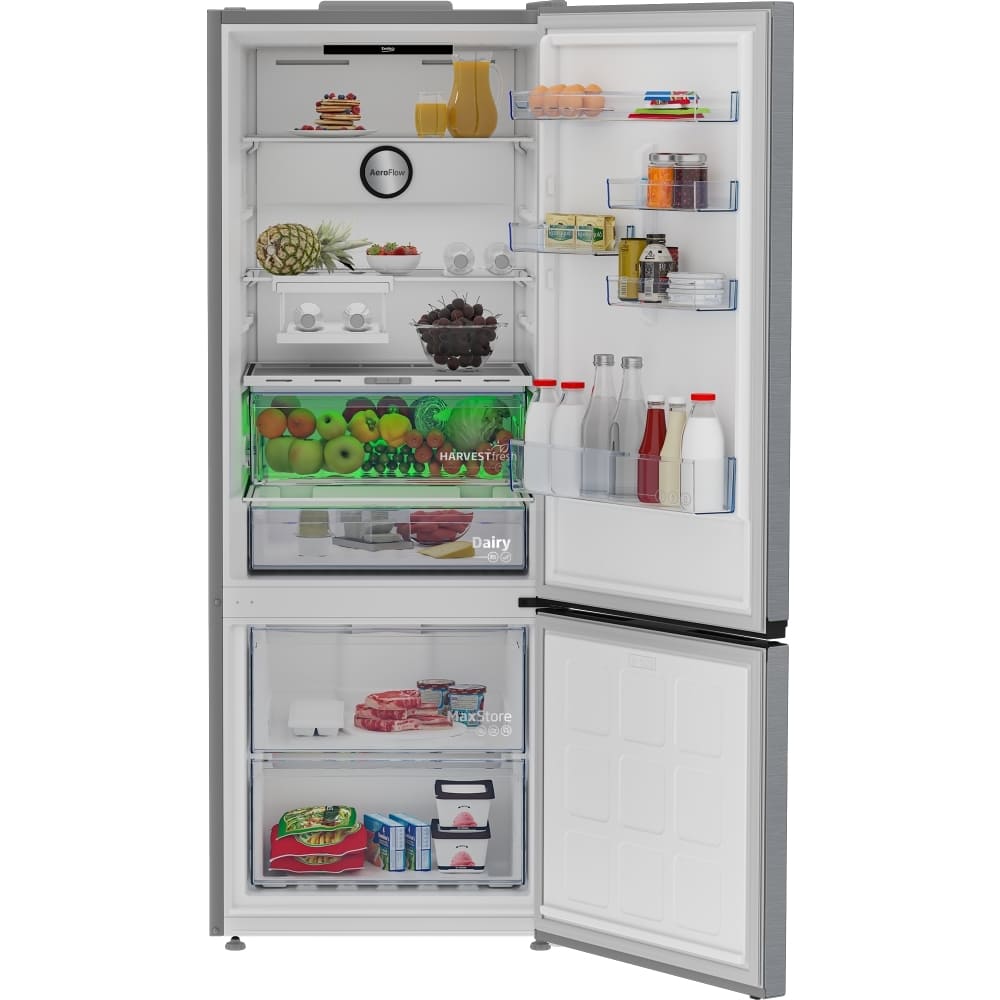 475L Freestanding Frost Free Beko Fridge Freezer, 70/30, Stainless Steel - CNG5785VPS - London Houseware - 5