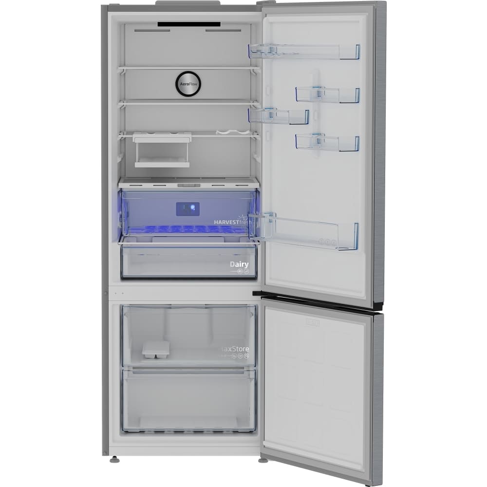 475L Freestanding Frost Free Beko Fridge Freezer, 70/30, Stainless Steel - CNG5785VPS - London Houseware - 3