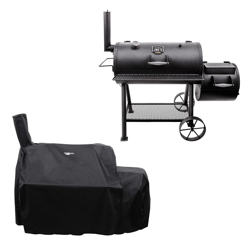 Highland Smoker Charcoal BBQ Grills and Cover Pack, Black - Char-Broil - Naamaste London Homewares - 10