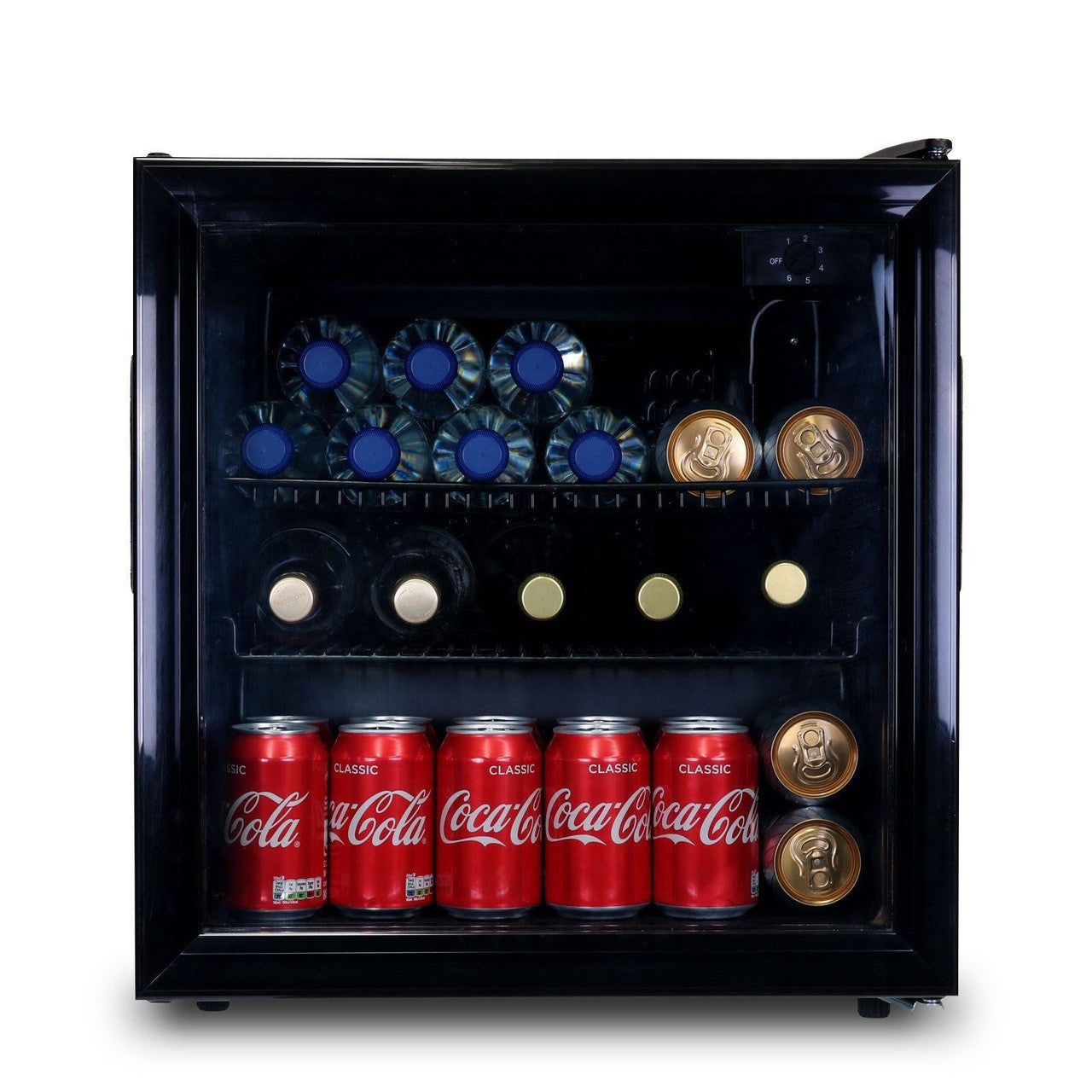 50L Black Mini Drinks Fridge / Wine Cooler - SIA DC2BL - London Houseware - 6