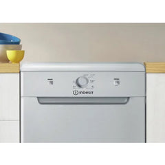 Stainless Steel Silver Slimline Dishwasher - Indesit DSFE1B10SUKN - London Houseware - 3