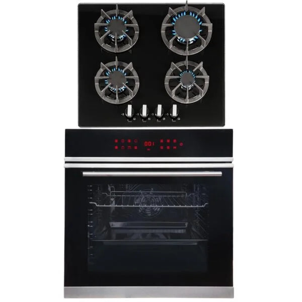 SIA 76L Single Electric Oven With LED Display & R7 4 Burner Gas Hob - London Houseware - 2