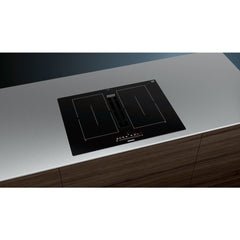 70cm Black Vented Induction Hob with Extractor - Siemens ED711FQ15E iQ500 - Naamaste London Homewares - 3