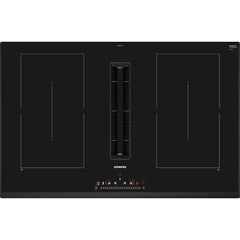 80cm Black Vented Induction Hob, with Extractor - Siemens ED851FQ15E iQ500 - Naamaste London Homewares - 1