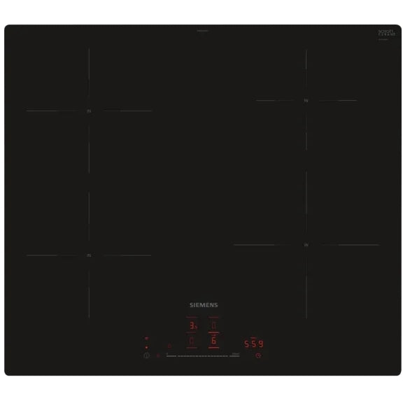 60cm 4 Zone Induction Hob, Black - Siemens EH601HEB1E iQ100 - Naamaste London Homewares - 1