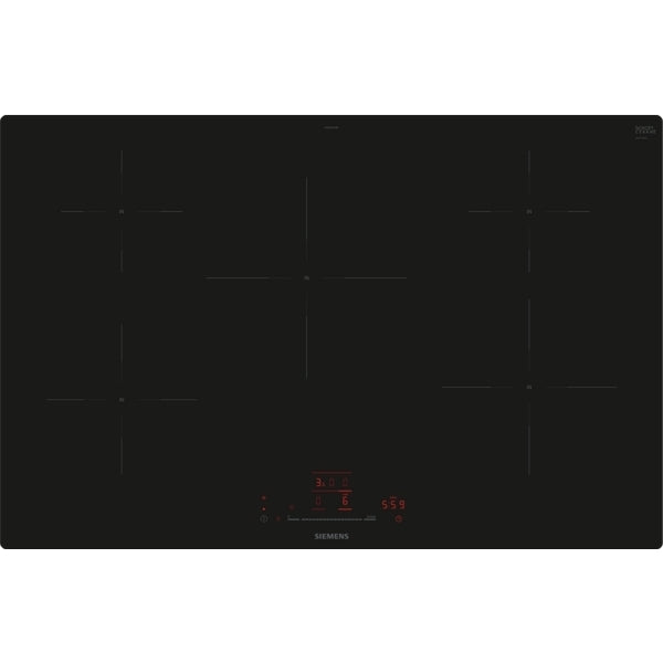 80cm 4 Zone Induction Hob, Black - Siemens EH801HVB1E iQ100 - Naamaste London Homewares - 1