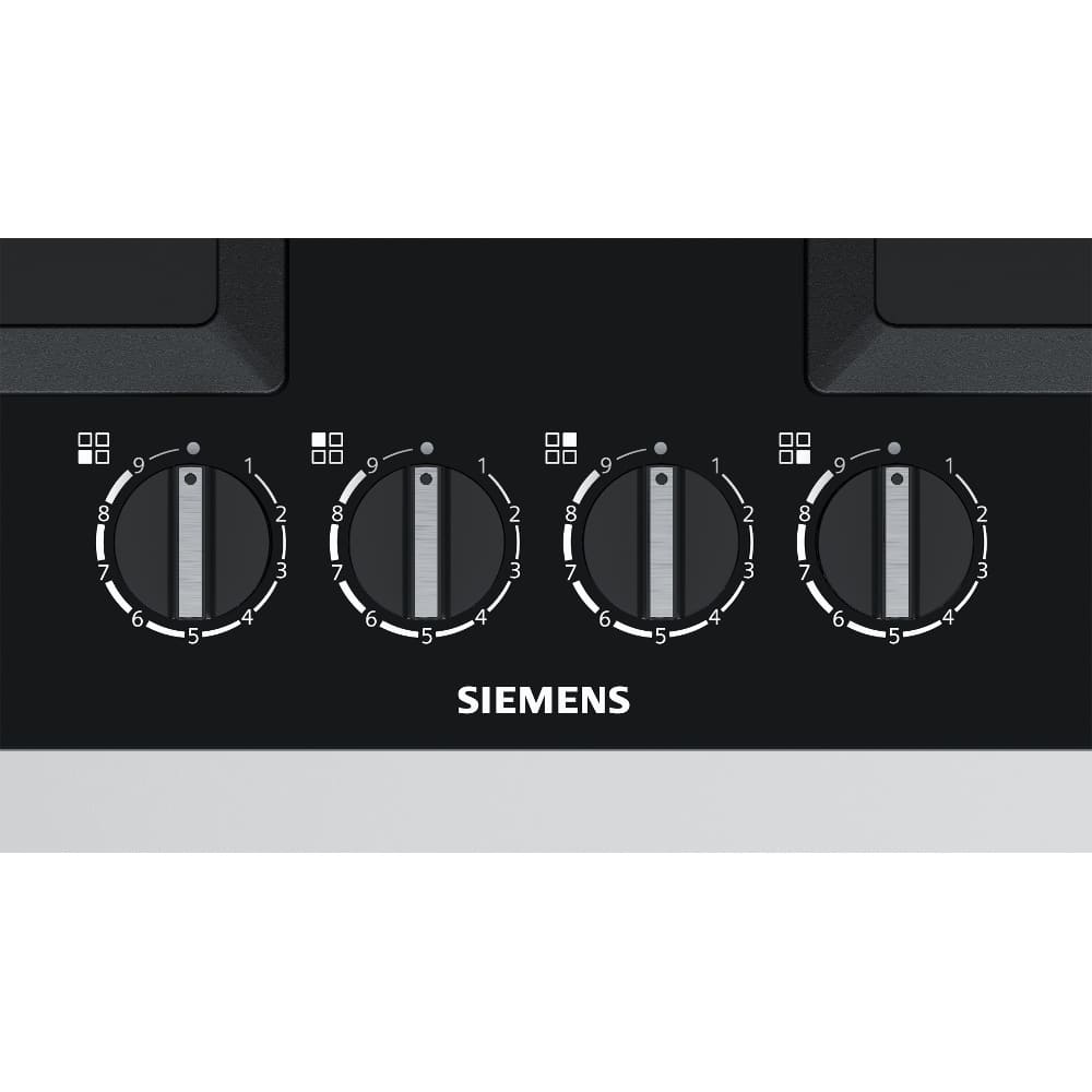 60cm 4 Burner Gas Hob Black - Siemens EP6A6HB20 iQ500 - Naamaste London Homewares - 3