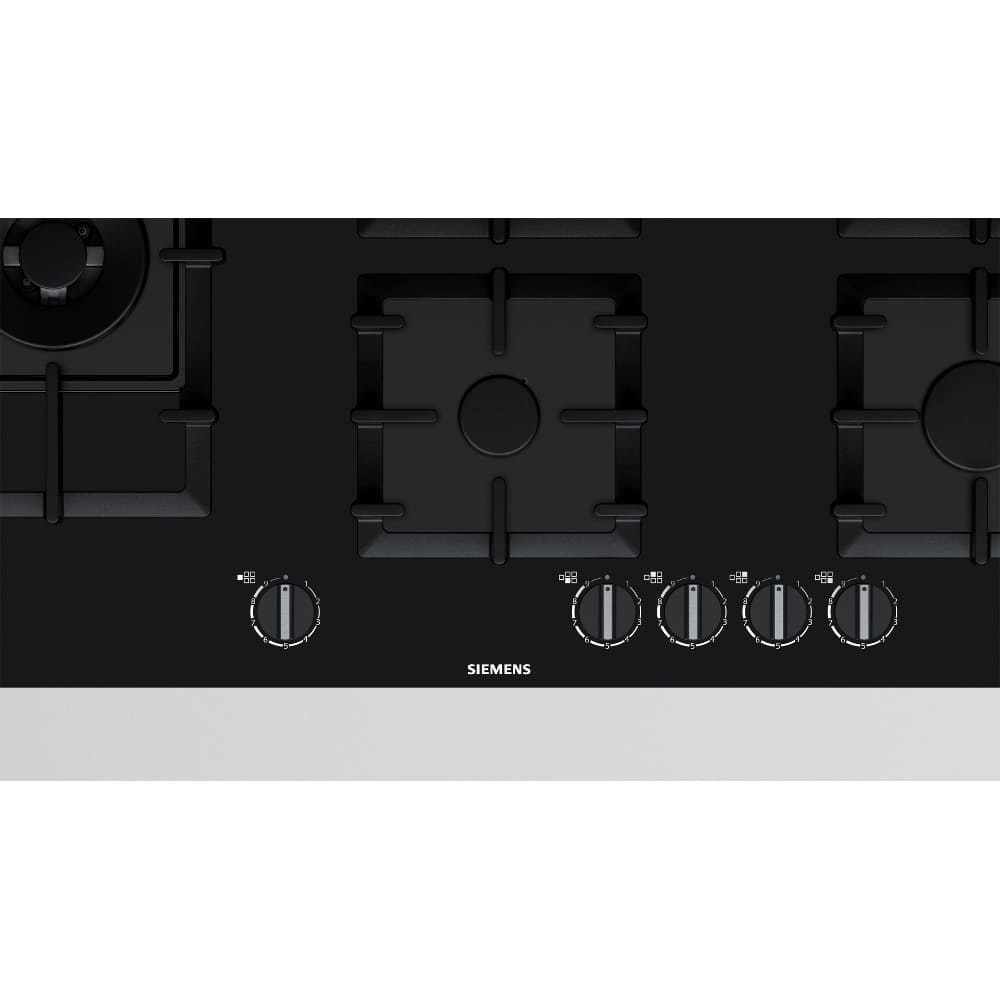 5 Burner Gas Hob Tempered glass Black - Siemens EP9A6SB90 iQ500 - Naamaste London Homewares - 2