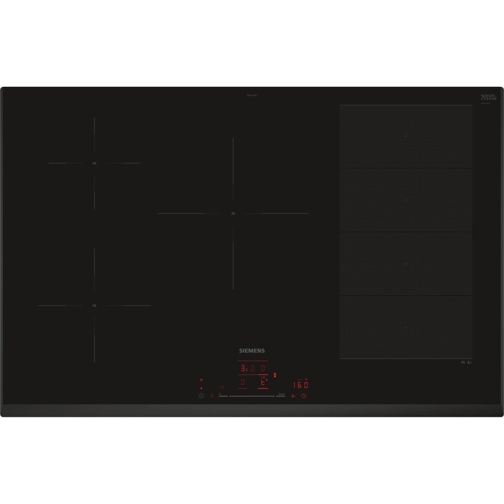 80cm 5 Zone Induction Hob, Black - Siemens EX851HVC1E iQ700 - Naamaste London Homewares - 1