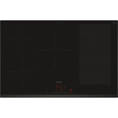 80cm 5 Zone Induction Hob, Black - Siemens EX851HVC1E iQ700 - Naamaste London Homewares - 1