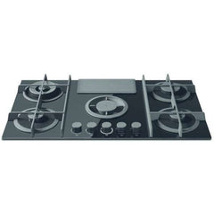 NikolaTesla Vented Hob, Black Glass - Elica NT-FLAME-BLK-RC - Naamaste London Homewares - 1