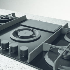 NikolaTesla Vented Hob, Black Glass - Elica NT-FLAME-BLK-RC - Naamaste London Homewares - 2