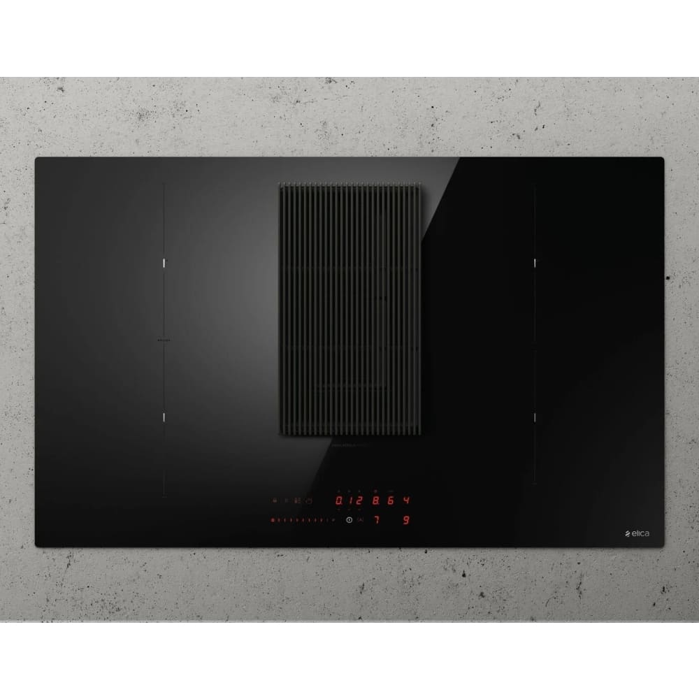 83cm NikolaTesla Vented Induction Hob Black - Elica NT-PRIME-S-RC - Naamaste London Homewares - 1