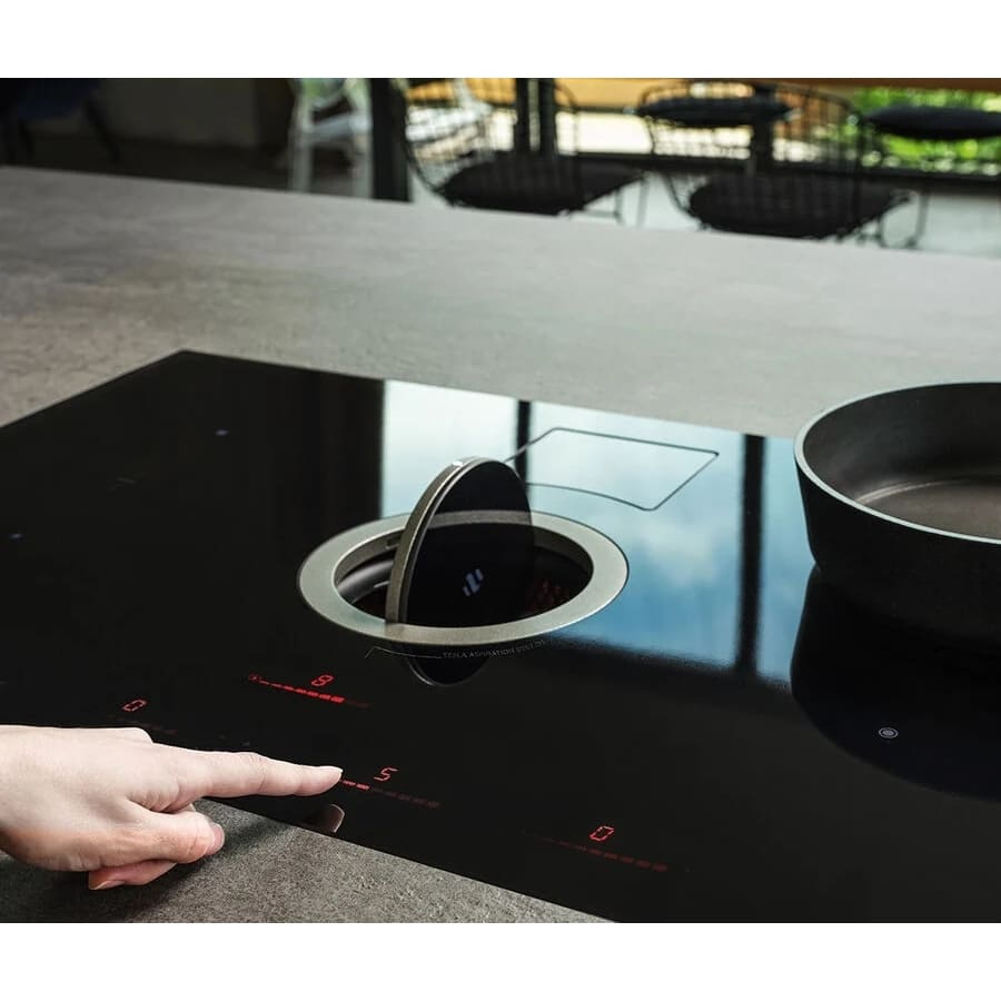 83cm NikolaTesla Vented Induction Hob, Black - Elica NT-SWITCH-BK-RC - Naamaste London Homewares - 9