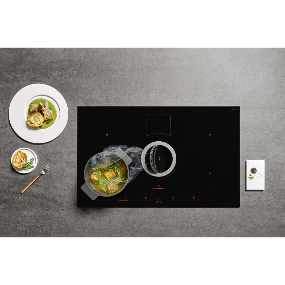 83cm NikolaTesla Vented Induction Hob, Black - Elica NT-SWITCH-BK-RC - Naamaste London Homewares - 8