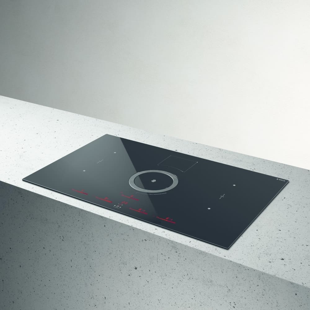 83cm NikolaTesla Vented Induction Hob, Black - Elica NT-SWITCH-BK-RC - Naamaste London Homewares - 6