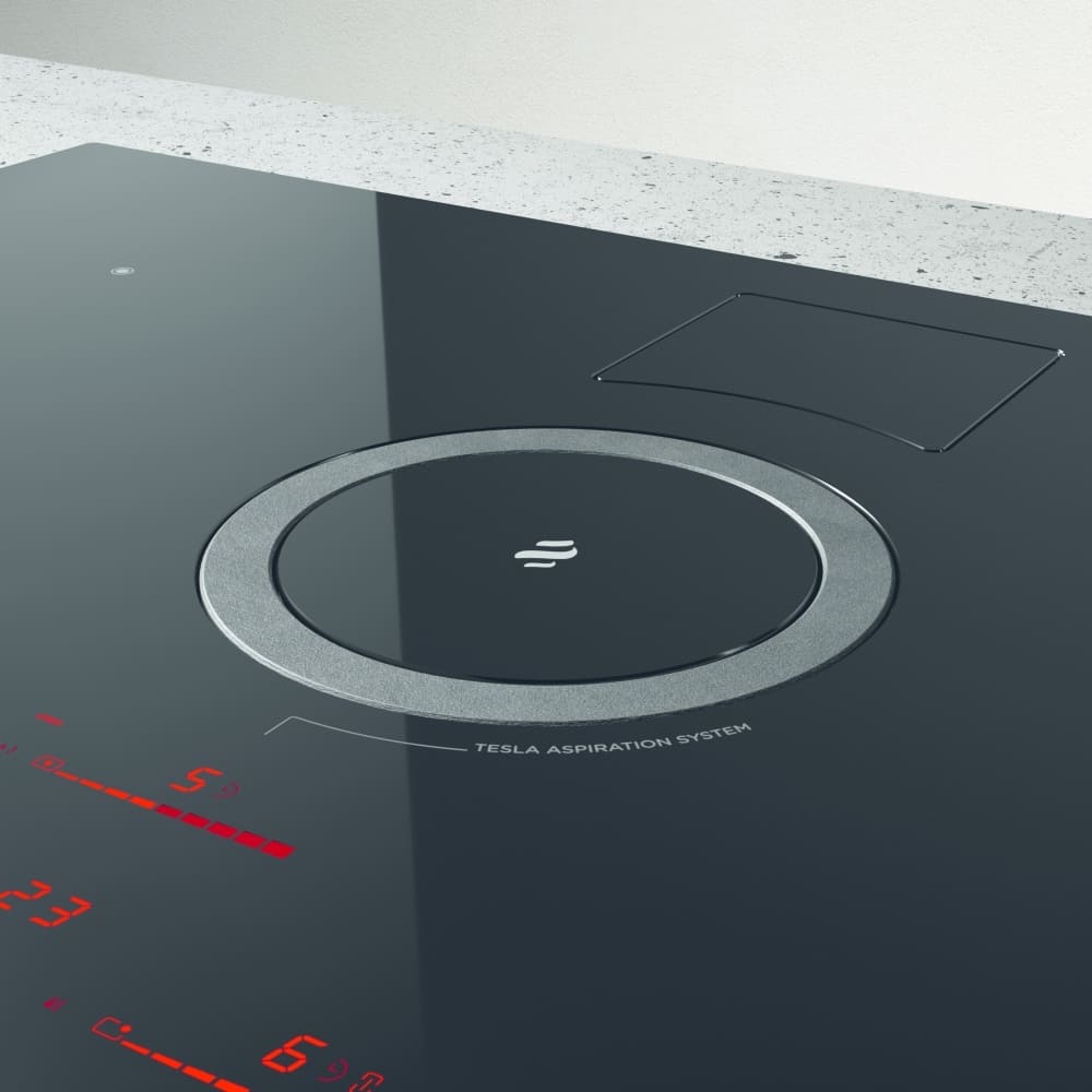 83cm NikolaTesla Vented Induction Hob, Black - Elica NT-SWITCH-BK-RC - Naamaste London Homewares - 5