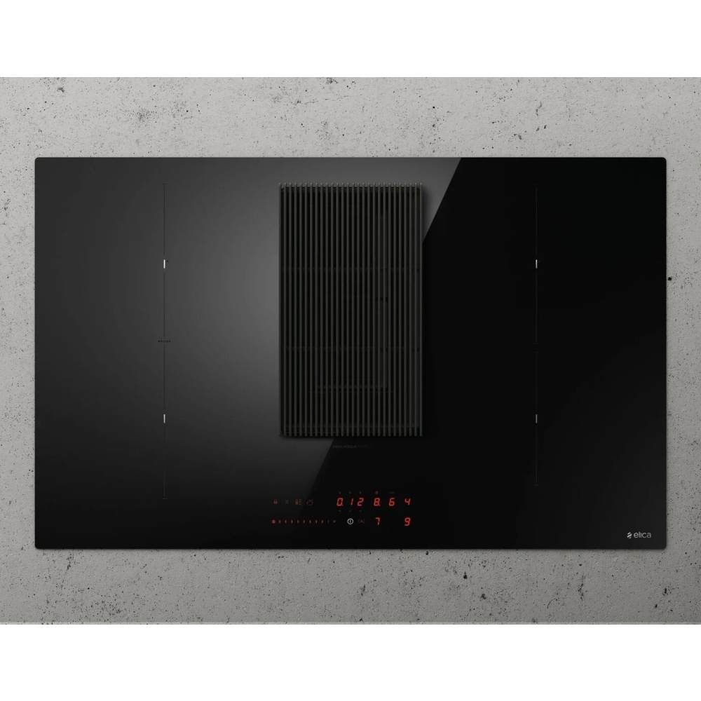 83cm Black Glass Vented Hob, A Rated - Elica NT PRIME S DO - Naamaste London Homewares - 1