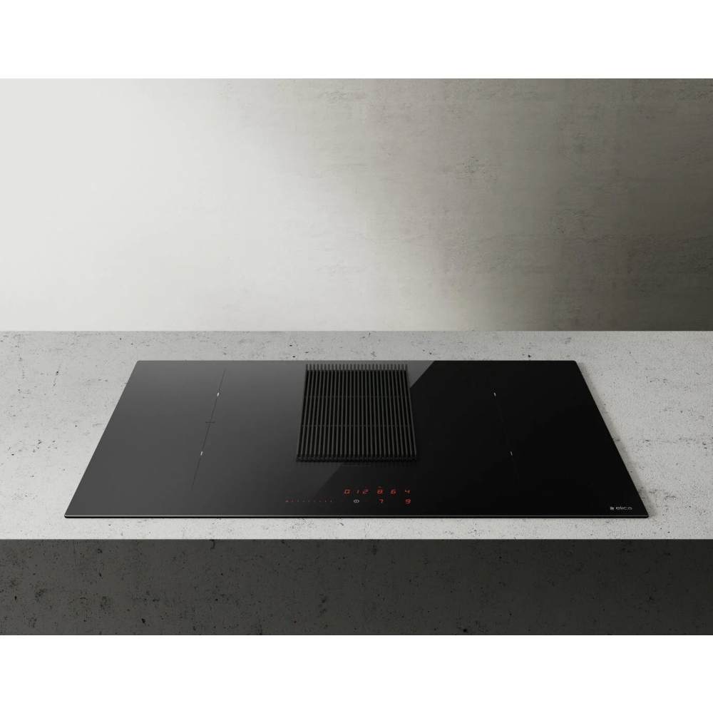 83cm Black Glass Vented Hob, A Rated - Elica NT PRIME S DO - Naamaste London Homewares - 4